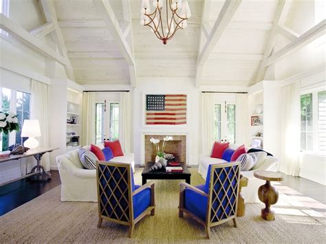Red White And Blue Interior Design