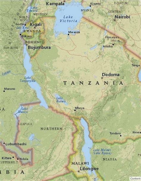 Lake tanganyika map of africa and travel information download free. Map of the 3 African Great Lakes; Lake Victoria, Lake ...
