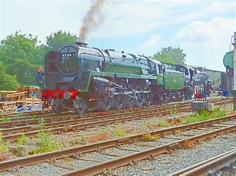 9f Steam Loco 92214 And 4mt Tank Loco 80072 Are Being Prepar Flickr