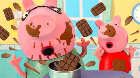 Come Play With Peppa Making A Chocolate Birthday Cake With Peppa Pig