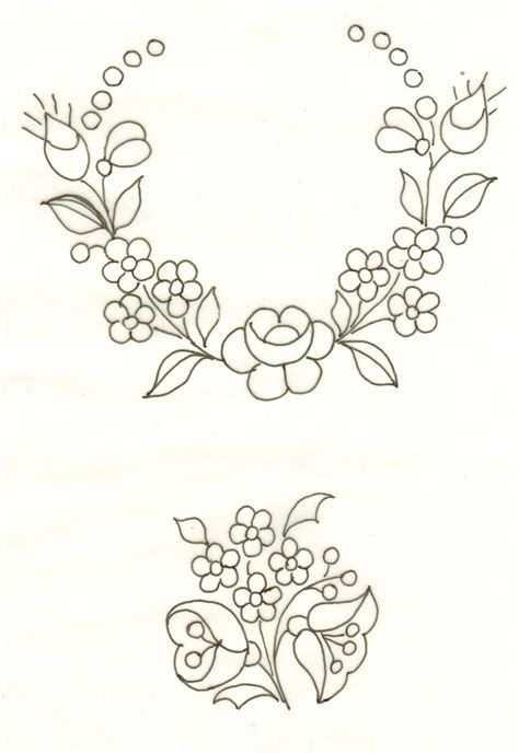 Flores Drawing Bordado Bordado Livre And Bordados A M O Riscos