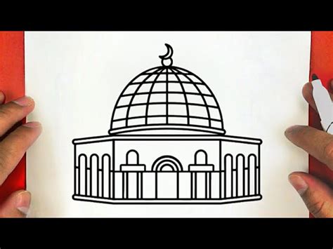 كيفية رسم المسجد الأقصى خطوة بخطوة رسم سهل رسم مسجد سهل طريقة رسم