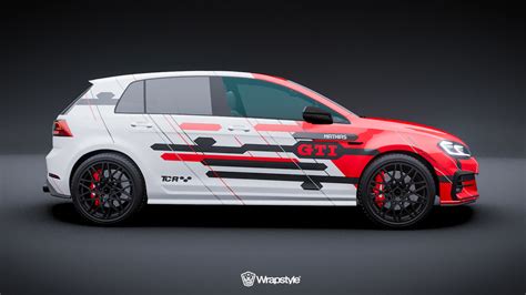 Volkswagen Golf 7 Gti Race Design Wrapstyle