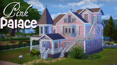 The Sims 4 Pink Palace Apartments Speed Build Youtube