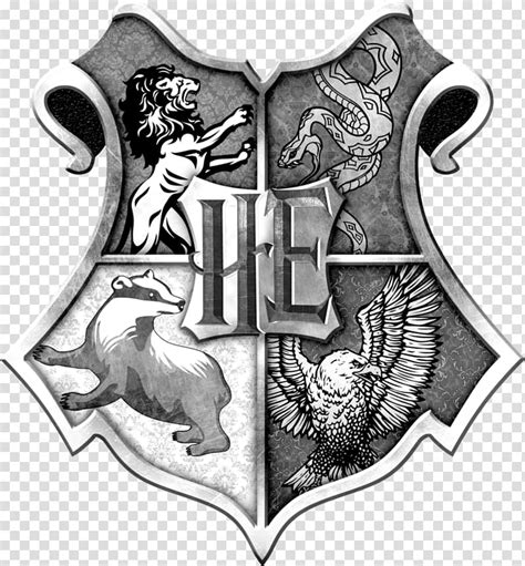Harry Potter House Logos Black And White