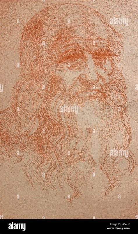 Leonardo Da Vinci Self Portrait 4 Stock Photo Alamy