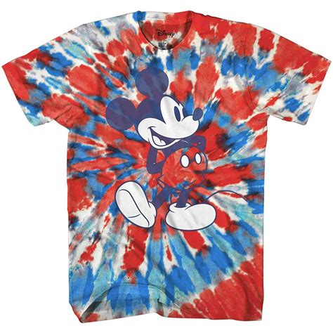 Disney Mickey Mouse Classic Shmile Tie Dye Vintage Disneyland World