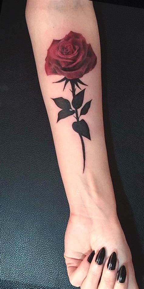 Realistic Red Rose Tattoo Tatuajes De Rosas Rojas Tatuaje De Rosa Roja