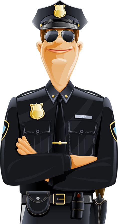 Cute Police Officer Clipart Black And White Police Woman Coloring