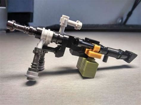 Lego Moc Machine Gun M249 By Partsandpieces Rebrickable Build