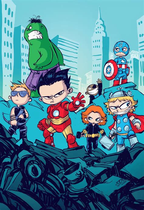 The Avengers Avengers Movie Posters Skottie Young Baby Avengers