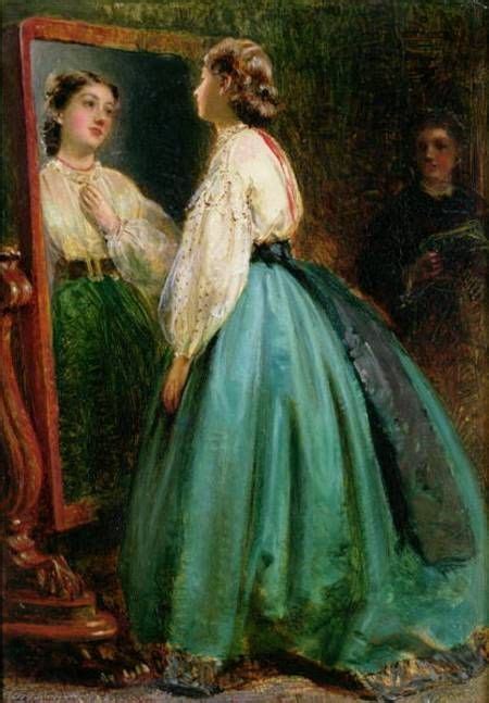 71 Best Woman At A Mirror Images Painting Victorian Art Beautiful