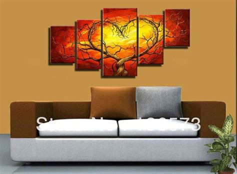 There are 27694 cheap wall decor for sale on etsy, and they cost $8.09 on average. Red Yellow Couple Lovers Heart Tree Art Canvas Painting ...