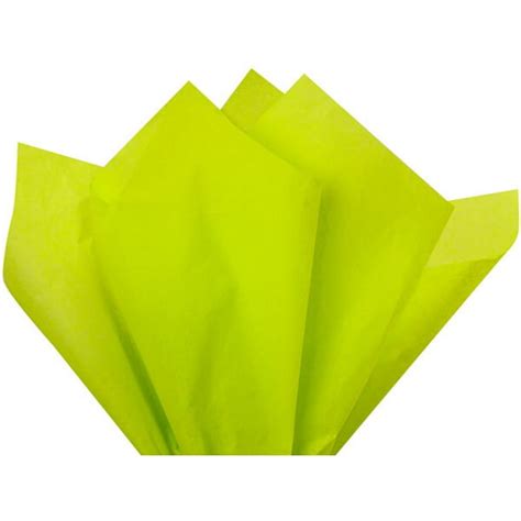 Citrus Green Tissue Paper Squares Bulk 10 Sheets Premium T Wrap