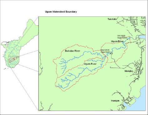 Location And Boundary Of The Ugum Watershed The Watersheds Boundary