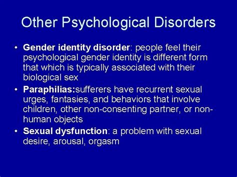 psychological disorders chapter 15 psychological disorders mental processes
