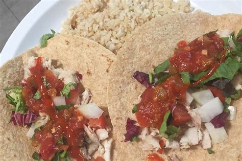 Recipe courtesy of mangoes restaurant and catering. Yellow Tail Fish Tacos & Brown Rice Recipe