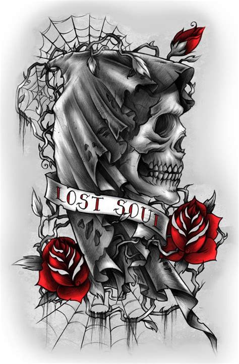 Gallery For Lost Soul Tattoo Lettering Soul Tattoo Half Sleeve