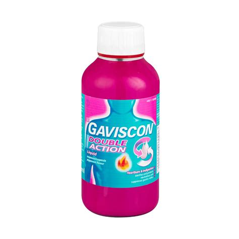 Gaviscon 300ml Double Action Heartburn Medication Liquid Peppermint