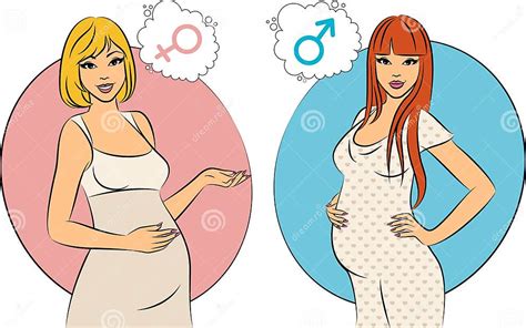 beautiful pregnant girls stock vector illustration of happiness 20778113