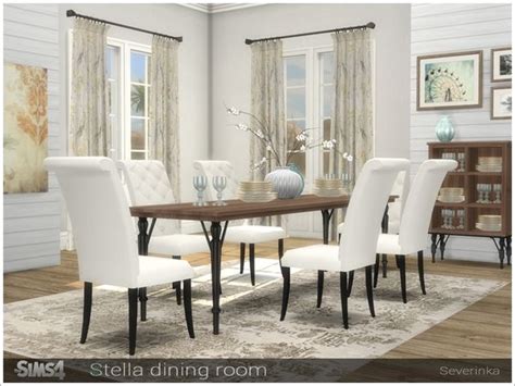 Severinkas Stella Diningroom Sims 4 Cc Furniture Living Rooms