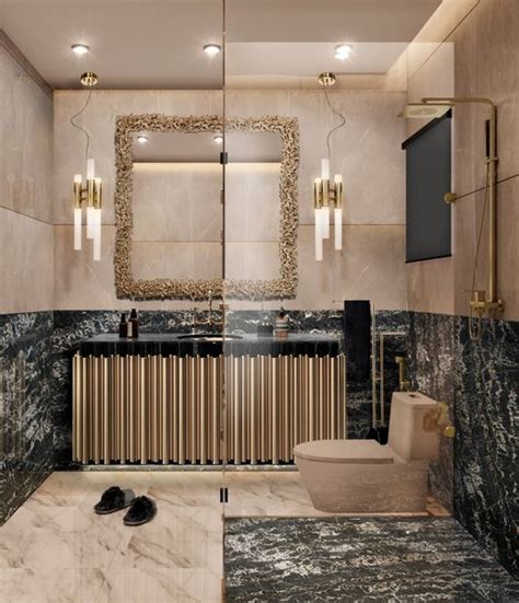 Maison Valentina This Bathroom Design Features A Contrast Da