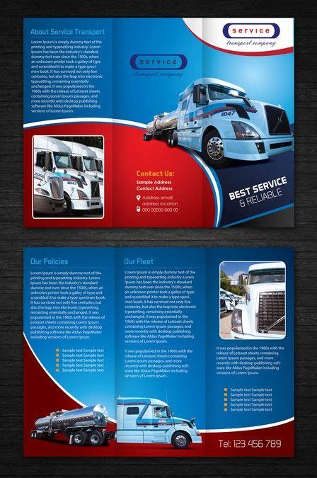 Trucking Co Brochure Design By Arttero Brochure Design Brochure