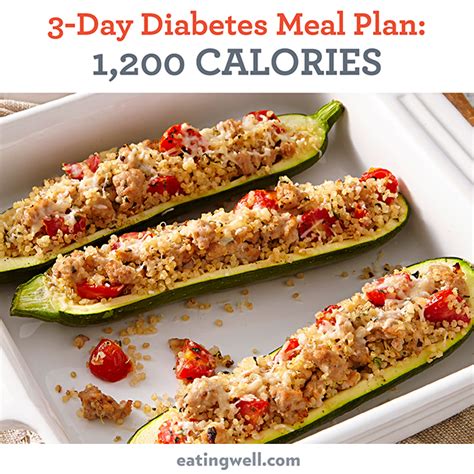 These diabetic recipes are either low gi food recipes, or diabetes diet therapy recipes according to the symptoms in view of traditional chinese medicine fruit: 3-Day Diabetes Meal Plan: 1,200 Calories - EatingWell