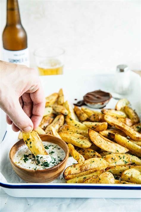 Maybe you would like to learn more about one of these? Baked potato wedges with yogurt dip | Recipe | Recipes ...