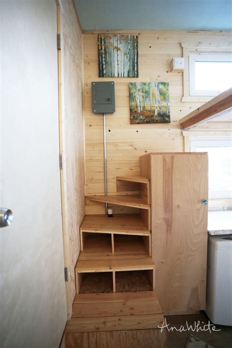 Tiny House Stairs Spiral Storage Style Ana White Bloglovin