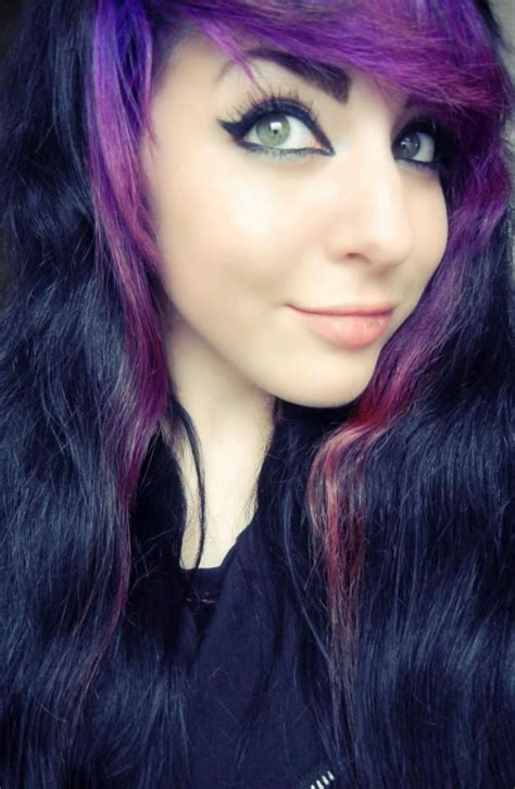 Splat Lusty Lavender And Jet Black Dyed Hair Purple Dyed Hair Pastel