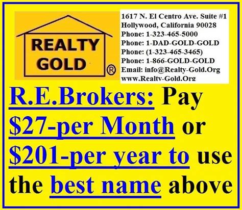 Realty Gold And Realty Gold Org Rg Home