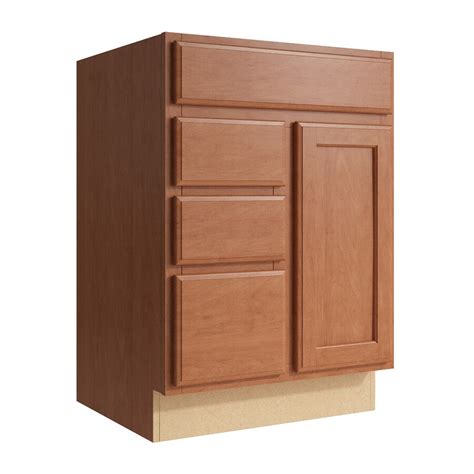 In 2005 we put a bertch vanity the mb of our home. KraftMaid Momentum Kingston 24-in Hazelnut Bathroom Vanity ...