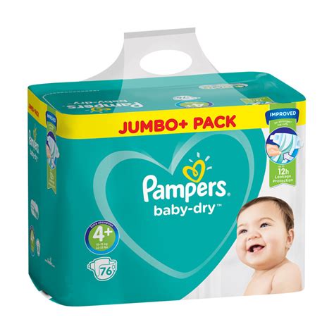 Pampers Baby Dry Size 4 Nappies Jumbo Pack 76 Pack Chemist Direct