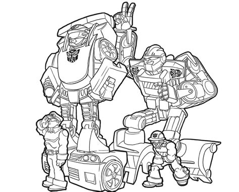 Transformers Rescue Bots Coloring Pages