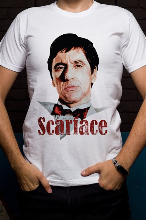 Scarface Graphic Art T Shirt Al Pacino Tee Vasprint Original Etsy