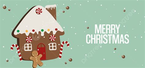Christmas Vector Gingerbread And Candy Background Christmas Vector