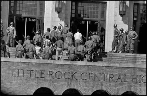 On This Day In History The Little Rock Nine Start School Burt Glinn