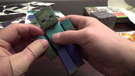 Minecraft Papercraft Overworld Hostile Mobs Unboxing Youtube