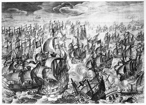 Spanish Armada 1588 Nthe Spanish Armada Fighting Against The English