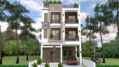 Home Design Plan 7x10m With 6 Bedrooms Sam Architect