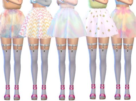 The Sims Resource Pastel Gothic Skirts Pack Seven By Wickedkittie