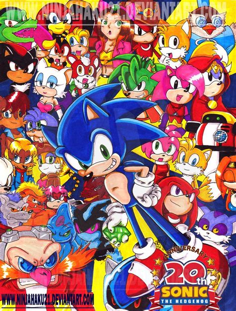 Sonic 20th Anniversary By Ninjahaku21 Sonic Sonic Heroes Sonic And Amy