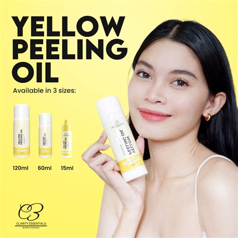 yellow peeling oil 120ml clarity essentials skin peeling body peeling lazada ph