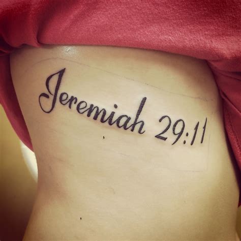 Finally Got My Tattoo Jeremiah 2911 Jeremiah 29 11 Tattoo Tattoos
