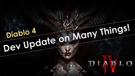Diablo 4 Developer Update On Multiplayer Items And Progression Open
