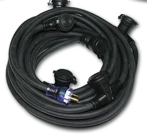 Century Procap Multi Outlet Stw Extention Cord Black 50 Ft Monkey