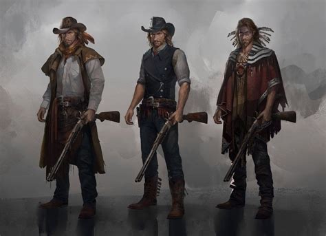 Imaginarycowboys Wild West Heroes And Villains Character Concept