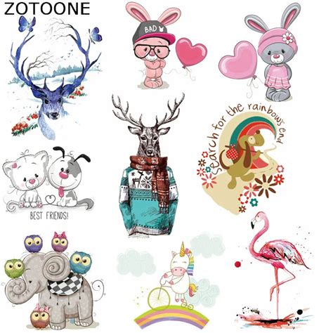 Zotoone Iron On Transfer Patches Lovely Animal Patches Appliqued Irons