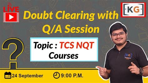Dobut Clearing Session With Yash Jain Sir For Qctober Batch Tcs Nqt